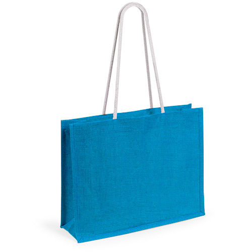 Cумка из джута Hint, джут, 44,5x35x14 см, бирюзовый Cумка из джута Hint, джут, 44,5x35x14 см, бирюзовый