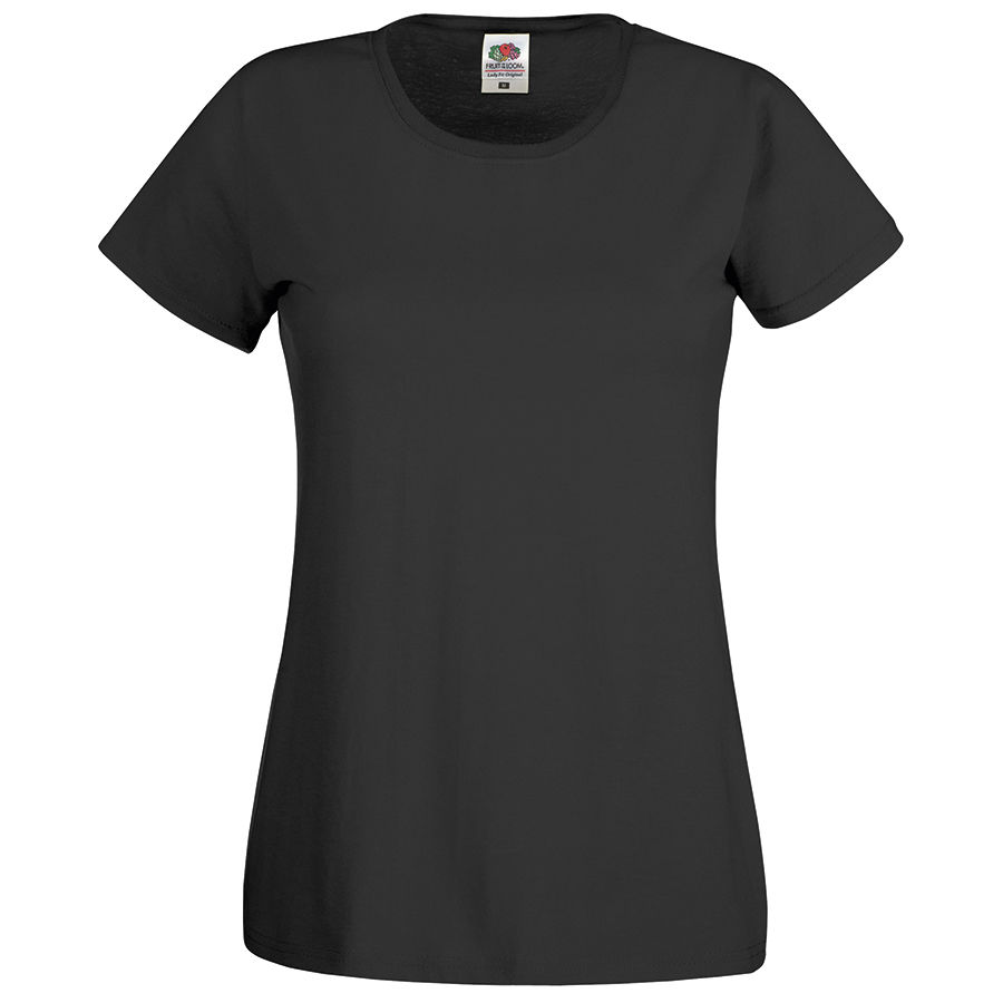 Футболка женская Original T, черный_XL, 100% х/б, 145 г/м2 Футболка женская Original T, черный_XL, 100% х/б, 145 г/м2