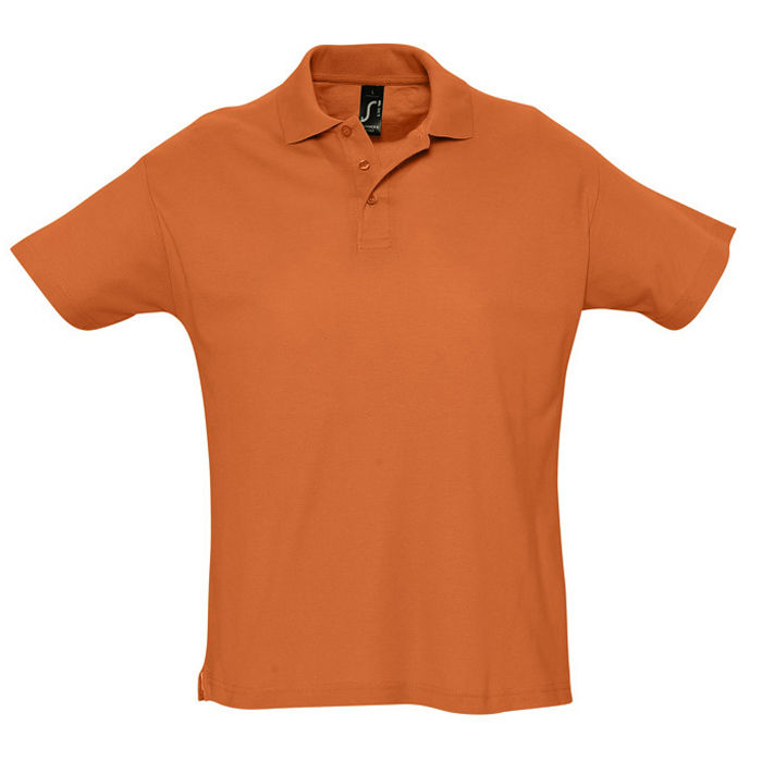 Рубашка поло мужская SUMMER II, оранжевый, 2XL, 100% хлопок, 170 г/м2 Рубашка поло мужская SUMMER II, оранжевый, 2XL, 100% хлопок, 170 г/м2