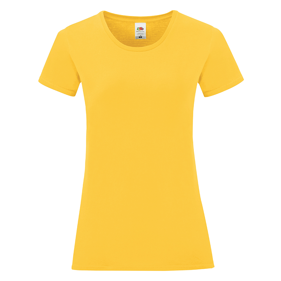 Футболка Ladies Iconic, желтый, S, 100% хлопок, 150 г/м2 Футболка Ladies Iconic, желтый, S, 100% хлопок, 150 г/м2