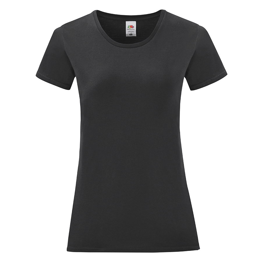 Футболка Ladies Iconic, черный, S, 100% хлопок, 150 г/м2 Футболка Ladies Iconic, черный, S, 100% хлопок, 150 г/м2