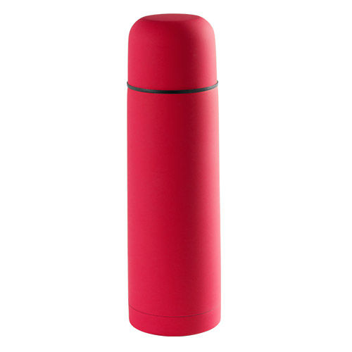 Термос вакуумный Flask,сталь с покрытием софт тач, красный, 500 мл. Термос вакуумный Flask,сталь с покрытием софт тач, красный, 500 мл.