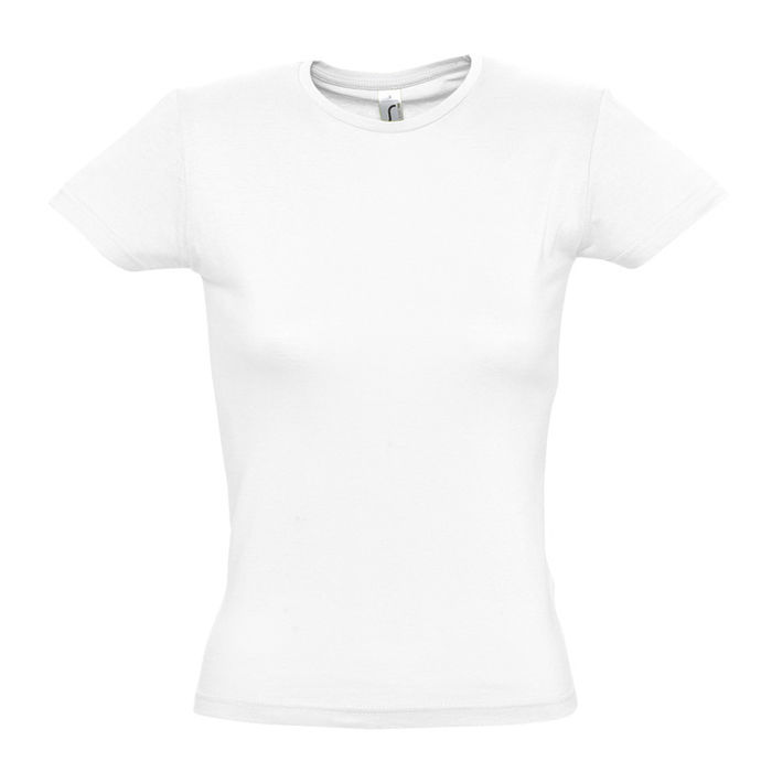 Футболка Miss, белый_2XL, 100% х/б, 150 г/м2 Футболка Miss, белый_2XL, 100% х/б, 150 г/м2