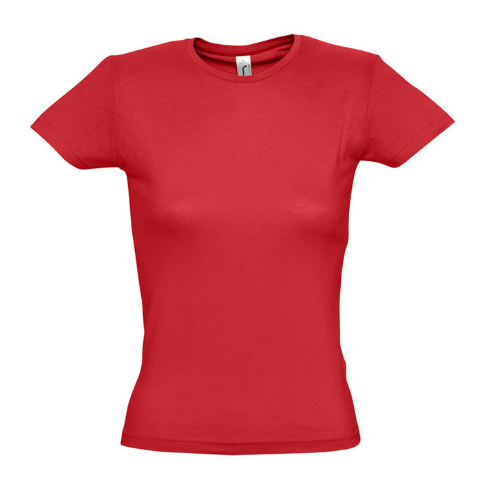 Футболка женская MISS, красный, L, 100% хлопок, 150 г/м2 Футболка женская MISS, красный, L, 100% хлопок, 150 г/м2