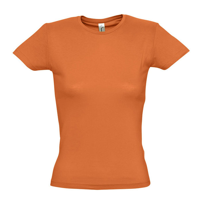 Футболка женская MISS, оранжевый, XXL, 100% хлопок, 150 г/м2 Футболка женская MISS, оранжевый, XXL, 100% хлопок, 150 г/м2