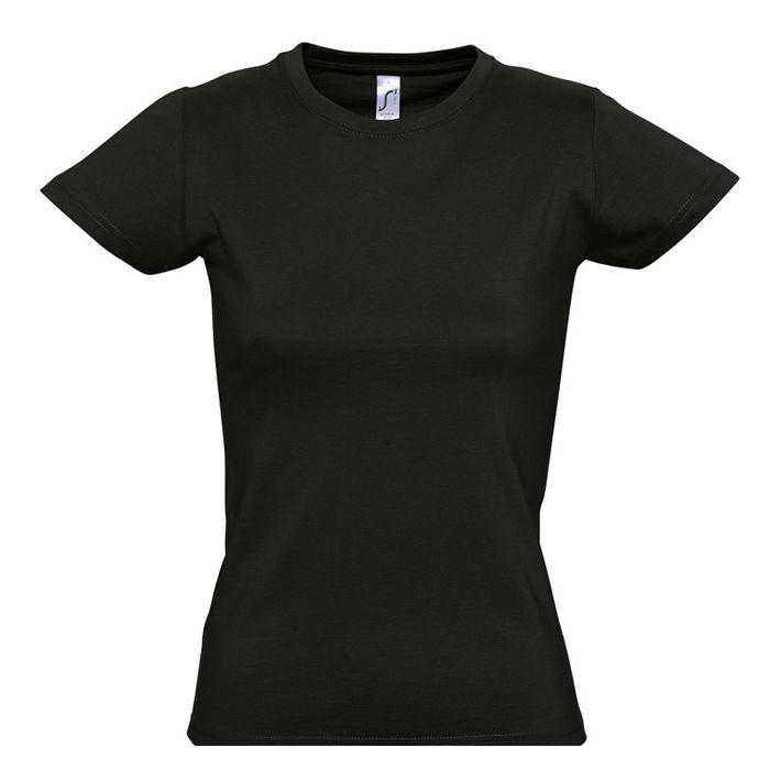 Футболка женская IMPERIAL WOMEN, глубокий черный, XXL, 100% хлопок, 190 г/м2 Футболка женская IMPERIAL WOMEN, глубокий черный, XXL, 100% хлопок, 190 г/м2