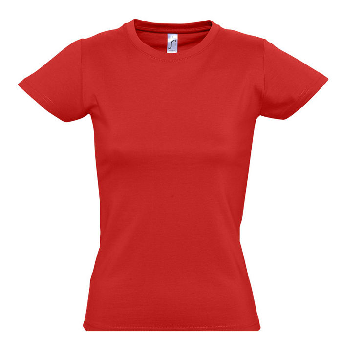 Футболка женская IMPERIAL WOMEN, красный_2XL, 100% х/б, 190 г/м2 Футболка женская IMPERIAL WOMEN, красный_2XL, 100% х/б, 190 г/м2