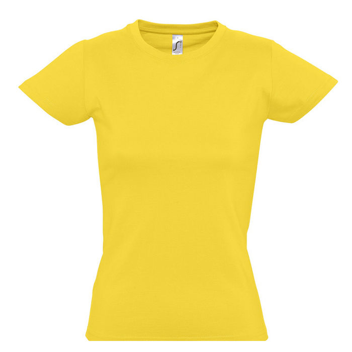 Футболка женская IMPERIAL WOMEN, желтый_2XL, 100% х/б, 190 г/м2 Футболка женская IMPERIAL WOMEN, желтый_2XL, 100% х/б, 190 г/м2