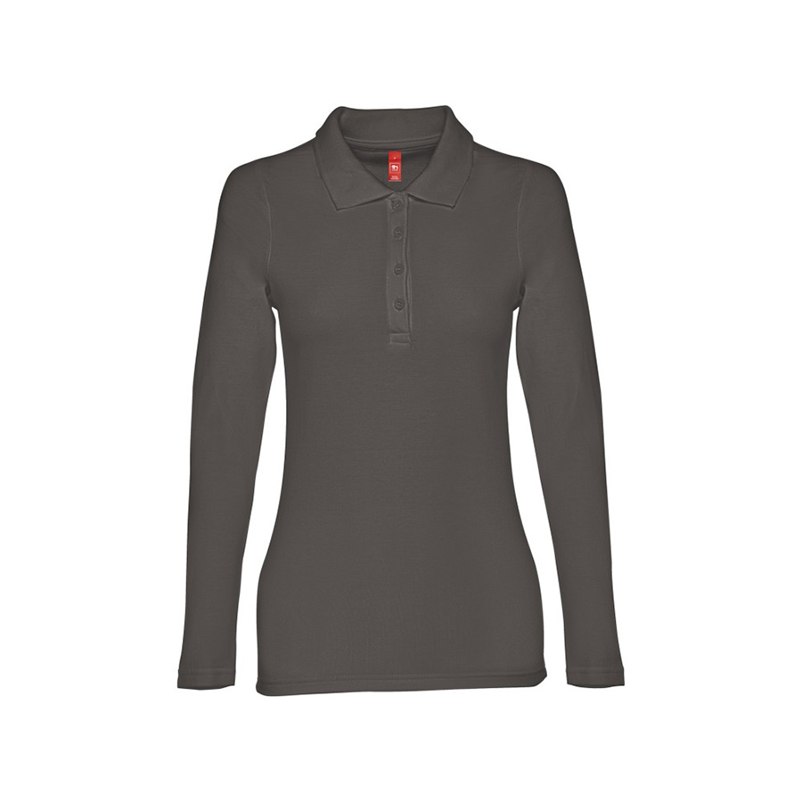 Рубашка-поло женская BERN WOMEN, д/р, серый, 2XL, 100% хлопок, плотность 210 г/м2 Рубашка-поло женская BERN WOMEN, д/р, серый, 2XL, 100% хлопок, плотность 210 г/м2