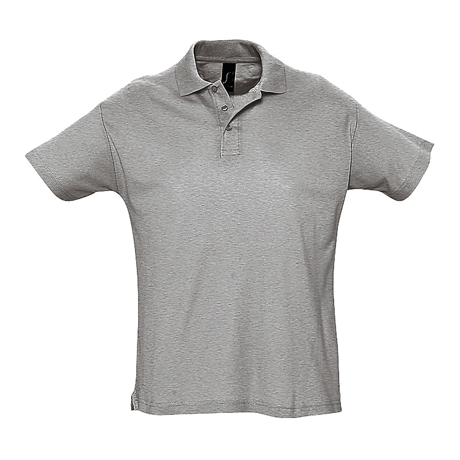 Рубашка поло мужская SUMMER II, серый меланж, 2XL, 85% хлопок, 15% вискоза, 170 г/м2 Рубашка поло мужская SUMMER II, серый меланж, 2XL, 85% хлопок, 15% вискоза, 170 г/м2