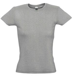 Футболка Miss, серый меланж_2XL, 100% хлопок, 150 г/м2 Футболка Miss, серый меланж_2XL, 100% хлопок, 150 г/м2