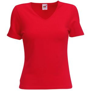 Футболка Lady-Fit V-Neck T, красный_M, 95% х/б, 5% эластан, 210 г/м2 Футболка Lady-Fit V-Neck T, красный_M, 95% х/б, 5% эластан, 210 г/м2