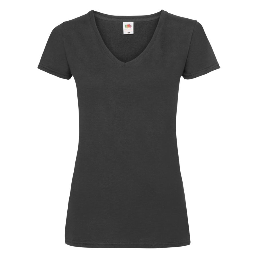 Футболка Lady-Fit V-Neck T, черный_L, 95% х/б, 5% эластан, 210 г/м2 Футболка Lady-Fit V-Neck T, черный_L, 95% х/б, 5% эластан, 210 г/м2