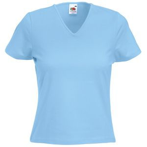Футболка Lady-Fit V-Neck T, небесно-голубой_S, 95% х/б, 5% эластан, 210 г/м2 Футболка Lady-Fit V-Neck T, небесно-голубой_S, 95% х/б, 5% эластан, 210 г/м2