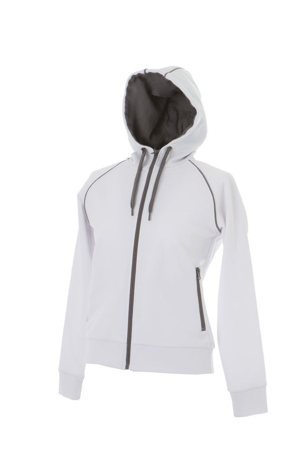Толстовка женская SIVIGLIA ,белый, 2XL, 80% полиэстер, 20% хлопок, 320 г/м2 Толстовка женская SIVIGLIA ,белый, 2XL, 80% полиэстер, 20% хлопок, 320 г/м2