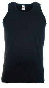Майка мужская Athletic Vest, черный_S, 100% х/б, 160 г/м2 Майка мужская Athletic Vest, черный_S, 100% х/б, 160 г/м2