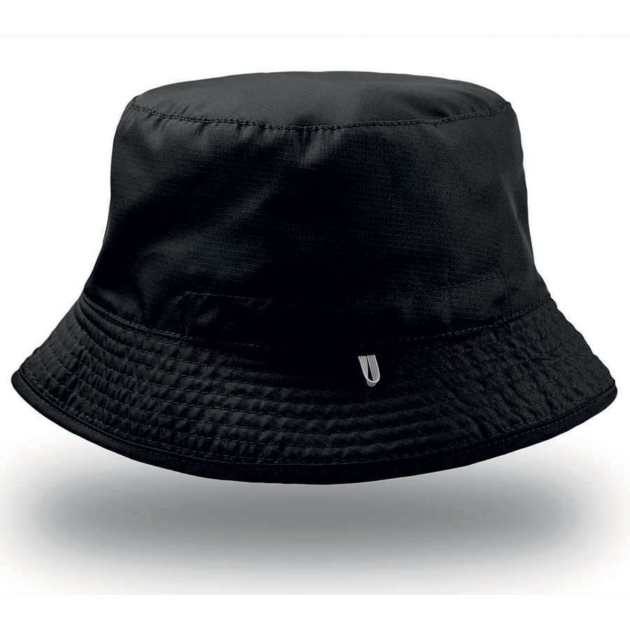 Панама BUCKET POCKET, черный-серый, 100% нейлон, 85 г/м2 Панама BUCKET POCKET, черный-серый, 100% нейлон, 85 г/м2