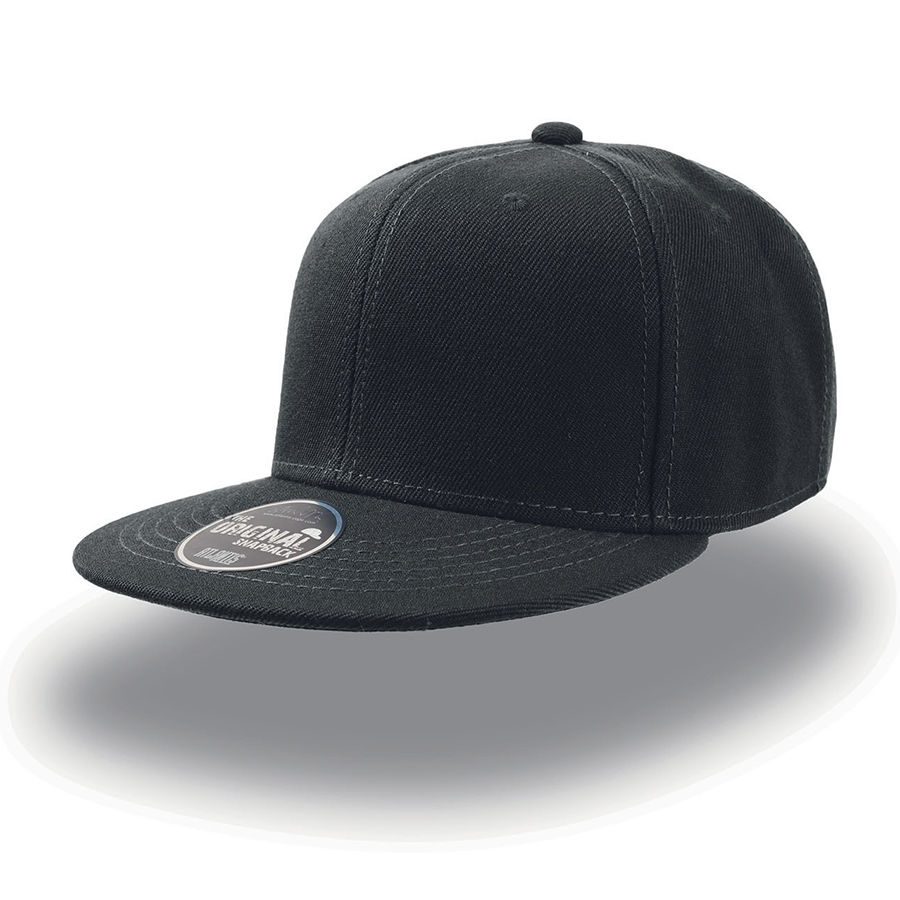 Бейсболка SNAP BACK, 6 клиньев, пластик. застежка, черный, 100% п/э,100% х/б, 400 гр/м2 Бейсболка SNAP BACK, 6 клиньев, пластик. застежка, черный, 100% п/э,100% х/б, 400 гр/м2