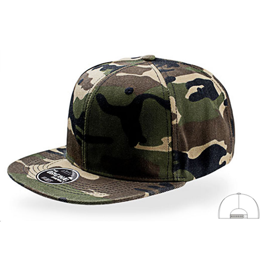 Бейсболка SNAP BACK, 6 клиньев, пластик. застежка, камуфляж,100% полиэстер/100% хлопок,400 г/м2 Бейсболка SNAP BACK, 6 клиньев, пластик. застежка, камуфляж,100% полиэстер/100% хлопок,400 г/м2