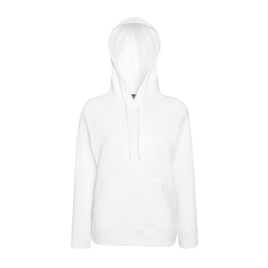 Толстовка женская LIGHTWEIGHT, белый_L, 80% хлопок, 20% полиэстер, 240 г/м2 Толстовка женская LIGHTWEIGHT, белый_L, 80% хлопок, 20% полиэстер, 240 г/м2