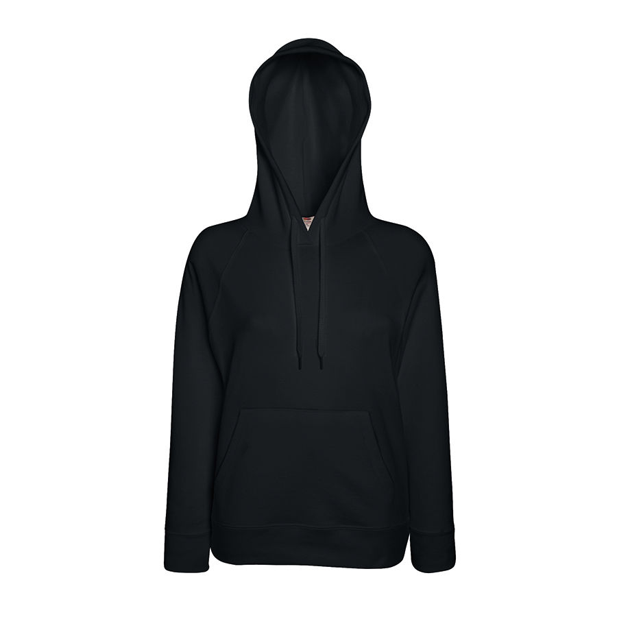 Толстовка женская LIGHTWEIGHT, черный_S, 80% хлопок, 20% полиэстер, 240 г/м2 Толстовка женская LIGHTWEIGHT, черный_S, 80% хлопок, 20% полиэстер, 240 г/м2