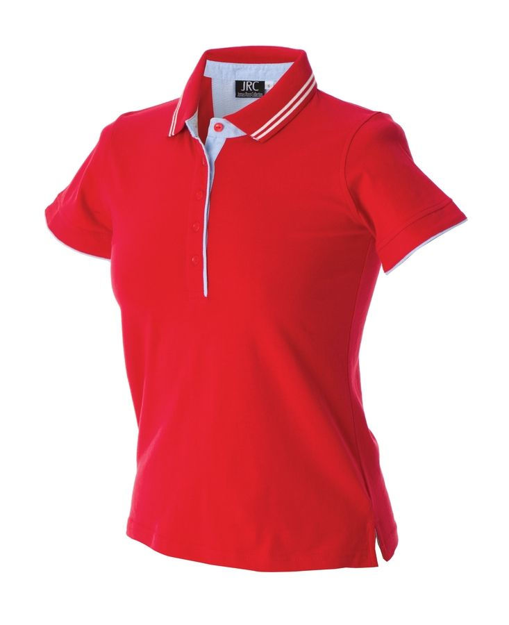 Рубашка поло женская RODI LADY, красный, L, 100% хлопок,180 г/м2 Рубашка поло женская RODI LADY, красный, L, 100% хлопок,180 г/м2