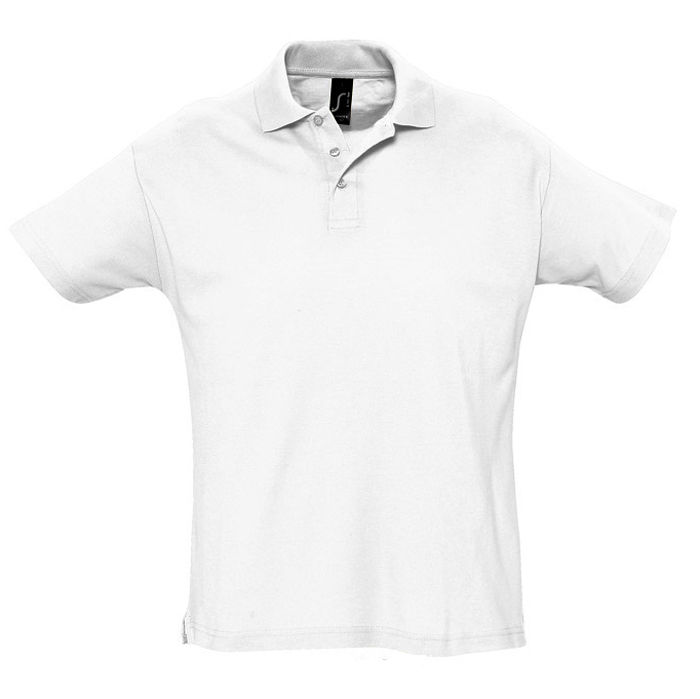 Рубашка поло мужская SUMMER II, белый, 2XL, 100% хлопок, 170 г/м2 Рубашка поло мужская SUMMER II, белый, 2XL, 100% хлопок, 170 г/м2