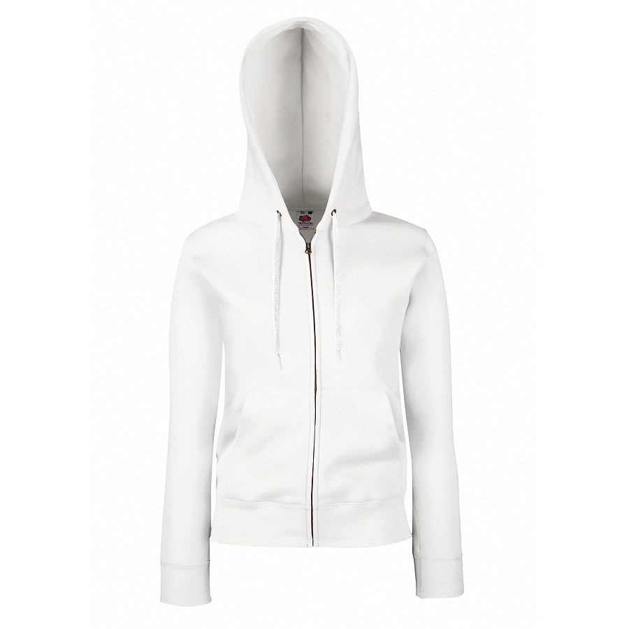 Толстовка Lady-Fit Hooded Sweat Jacket, белый_XS, 75% х/б, 25% п/э, 280 г/м2 Толстовка Lady-Fit Hooded Sweat Jacket, белый_XS, 75% х/б, 25% п/э, 280 г/м2