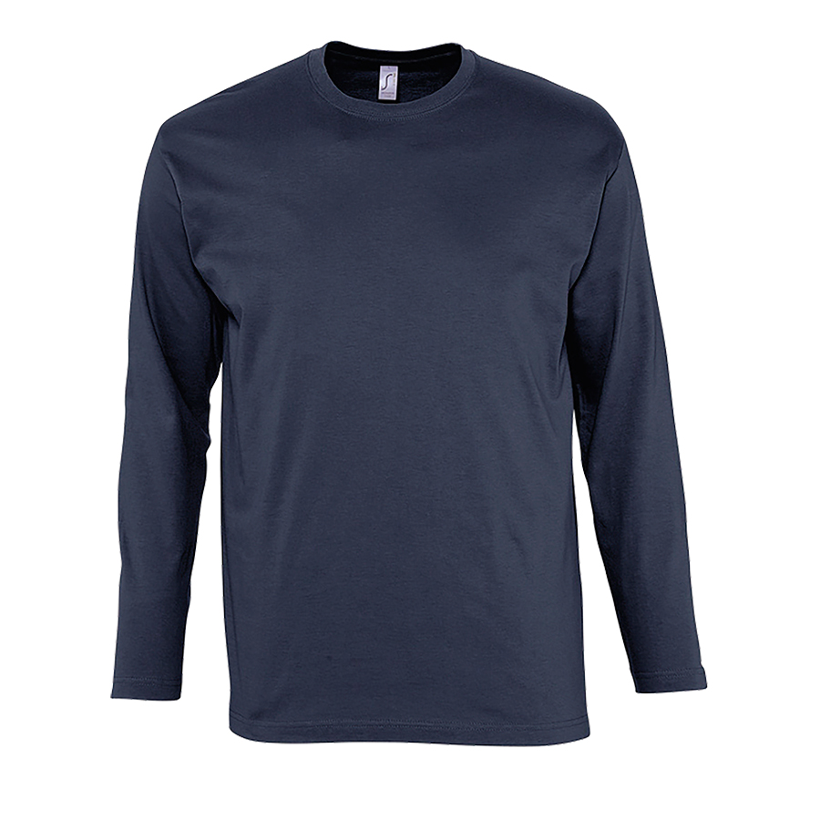 Футболка мужская с длинным рукавом MONARCH, темно-синий, 3XL, 100% хлопок, 150 г/м2 Футболка мужская с длинным рукавом MONARCH, темно-синий, 3XL, 100% хлопок, 150 г/м2