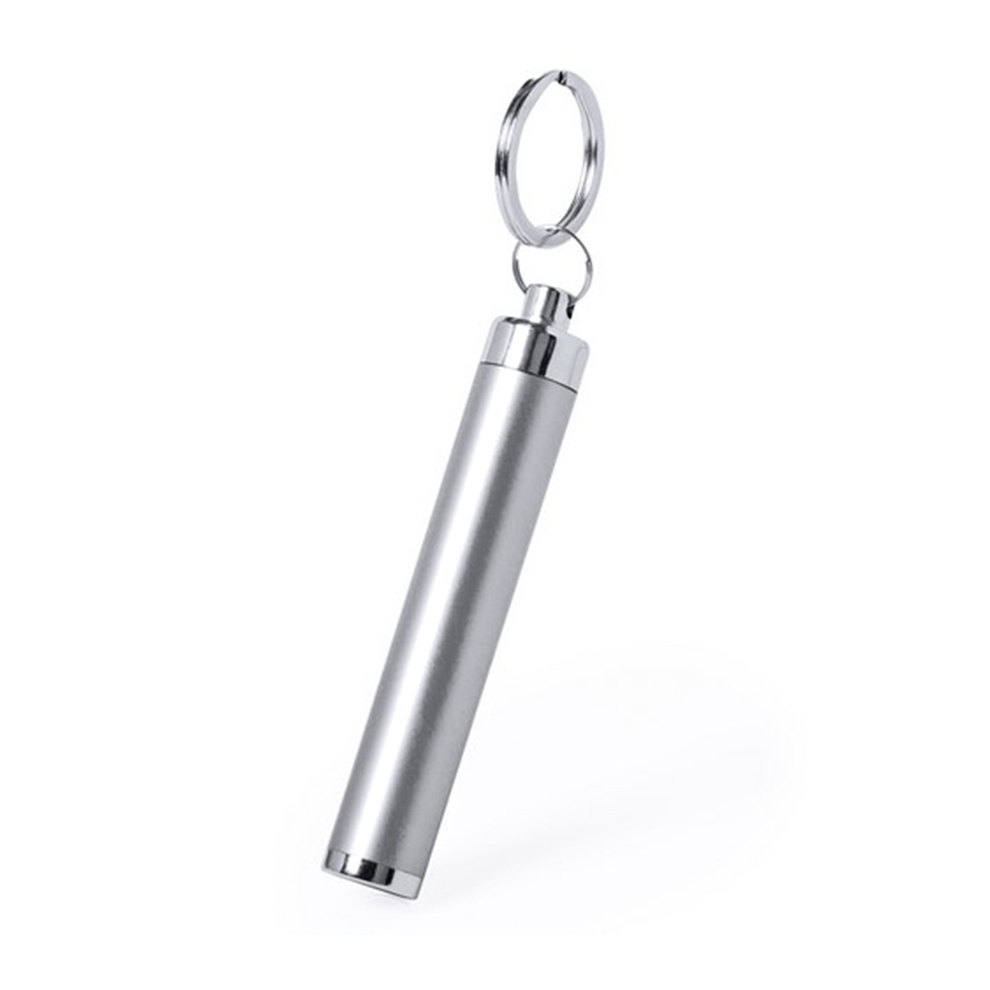 Брелок BIMOX с фонариком, серый, пластик, L=8,5 см, D=1.4 см Брелок BIMOX с фонариком, серый, пластик, L=8,5 см, D=1.4 см