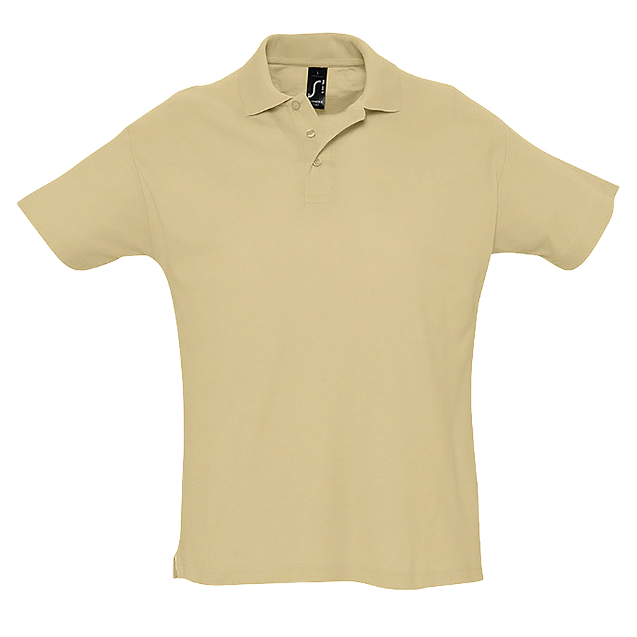 Рубашка поло мужская SUMMER II, песочный, 2XL, 100% хлопок, 170 г/м2 Рубашка поло мужская SUMMER II, песочный, 2XL, 100% хлопок, 170 г/м2