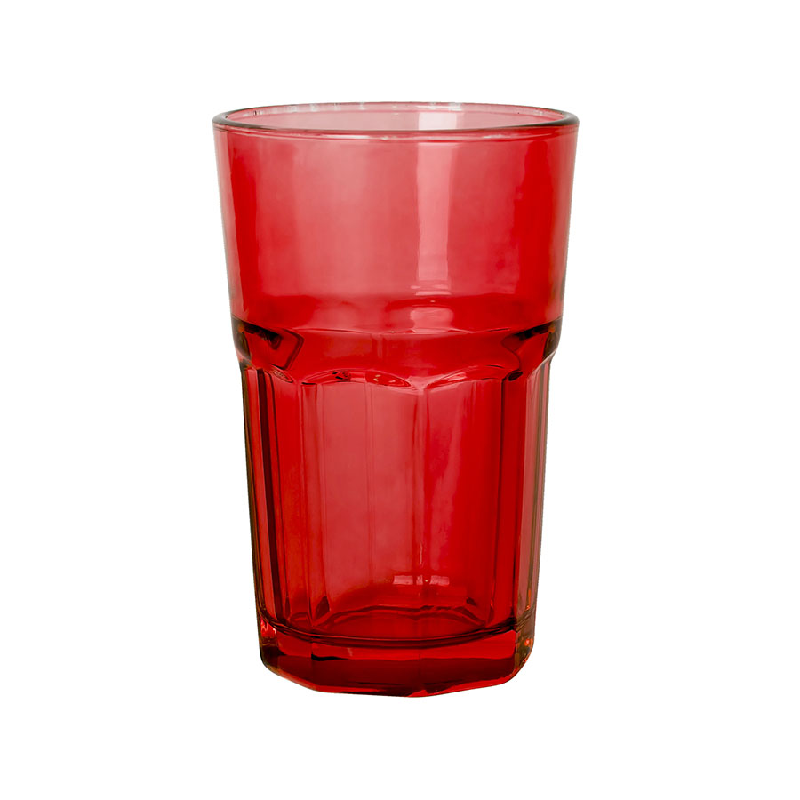 Стакан GLASS, красный, 320 мл, стекло Стакан GLASS, красный, 320 мл, стекло