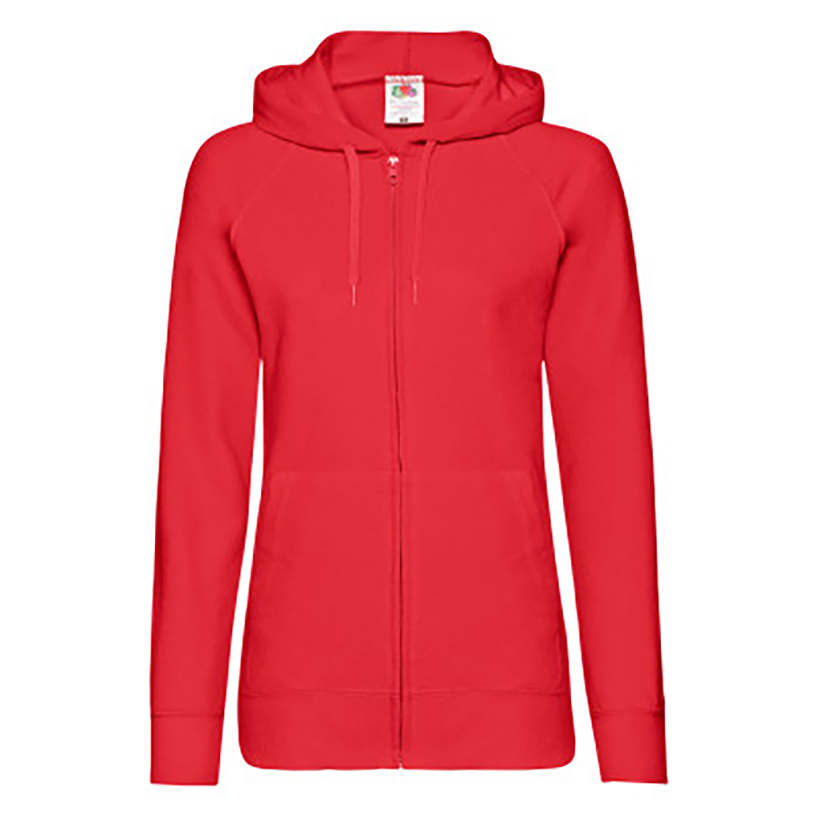 Толстовка без начеса Ladies Lightweight Hooded Sweat, красный, S, 80% х/б 20% полиэстер, 240 г/м2 Толстовка без начеса Ladies Lightweight Hooded Sweat, красный, S, 80% х/б 20% полиэстер, 240 г/м2