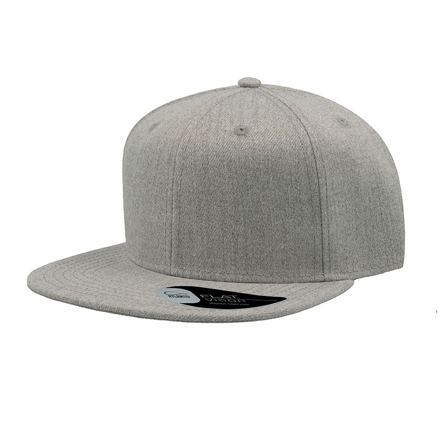 Бейсболка SNAP BACK, 6 клиньев, серый меланж, 100% п/э,100% х/б, 400 гр/м2, пластиковая застежка Бейсболка SNAP BACK, 6 клиньев, серый меланж, 100% п/э,100% х/б, 400 гр/м2, пластиковая застежка