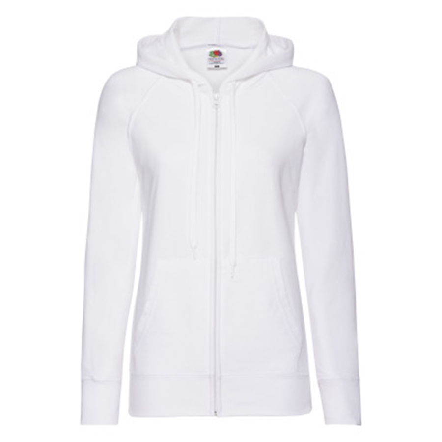 Толстовка без начеса Ladies Lightweight Hooded Sweat, белый, L, 80% х/б 20% полиэстер, 240 г/м2 Толстовка без начеса Ladies Lightweight Hooded Sweat, белый, L, 80% х/б 20% полиэстер, 240 г/м2