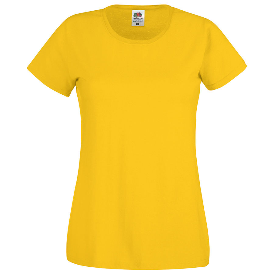 Футболка женская Original T, желтый_L, 100% х/б, 145 г/м2 Футболка женская Original T, желтый_L, 100% х/б, 145 г/м2
