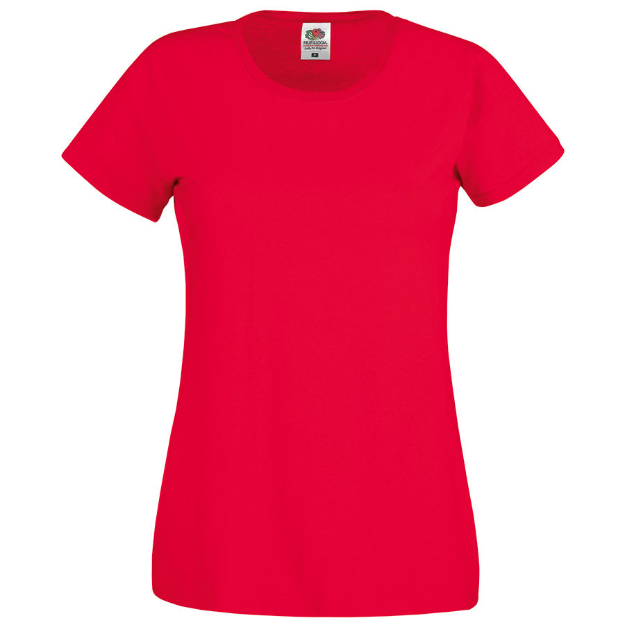 Футболка женская Original T, красный_XS, 100% х/б, 145 г/м2 Футболка женская Original T, красный_XS, 100% х/б, 145 г/м2