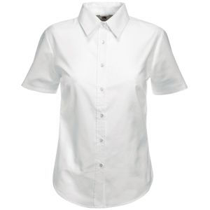  Lady-Fit Short Sleeve Oxford Shirt, _L, 70% /, 30% /, 130 /2