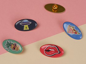 Значок металлический «Овал»