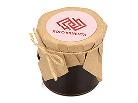 Варенье из вишни с шоколадом и коньяком в подарочной обертке