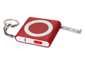 Брелок-рулетка с фонариком «Книга», 1м