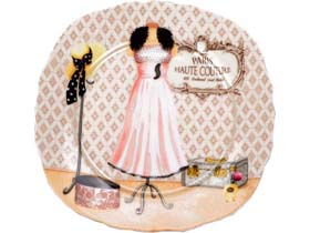 Набор  десертных тарелок «Высокая мода»