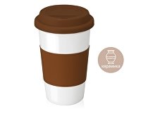 Кружка «Нью-Йорк»  с силиконовой крышкой и манжетой Кружка «Нью-Йорк»  с силиконовой крышкой и манжетой